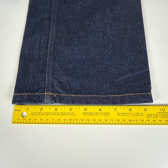 Zara Women Jeans 30x31 Studio Blue Mid-Rise Boot Cut Dark Wash - Picture 10 of 10